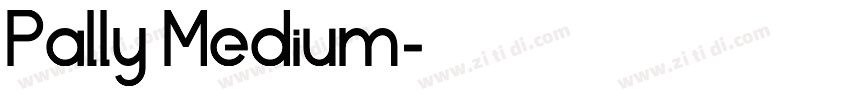 Pally Medium字体转换